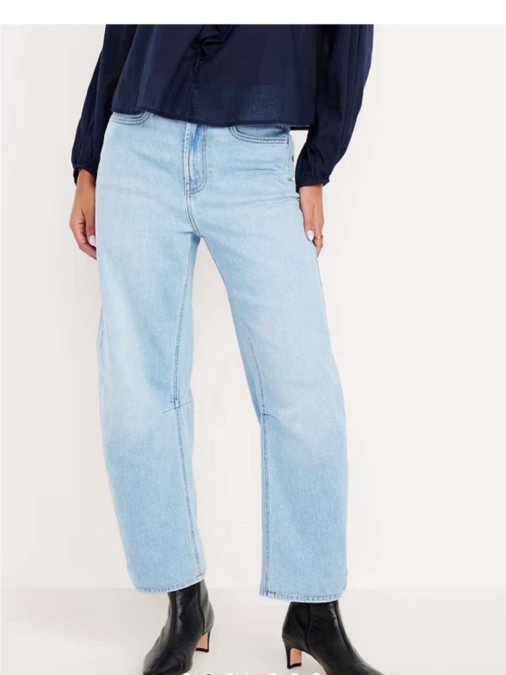 NWT Old Navy high-rise wow barrel leg jeans